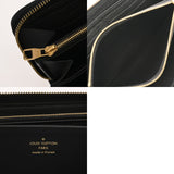 LOUIS VUITTON ルイヴィトン モノグラムアンプラント バイカラー ジッピーウォレット ブラック/ベージュ M80481 レディース レザー 長財布 ABランク 中古 銀蔵