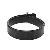 LOUIS VUITTON ルイヴィトン LVシェイク 40 MM リバーシブル ブラック シルバー金具 M0714V メンズ モノグラムキャンバス カーフレザー ベルト ABランク 中古 銀蔵