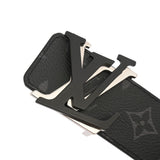 LOUIS VUITTON ルイヴィトン LVシェイク 40 MM リバーシブル ブラック シルバー金具 M0714V メンズ モノグラムキャンバス カーフレザー ベルト ABランク 中古 銀蔵