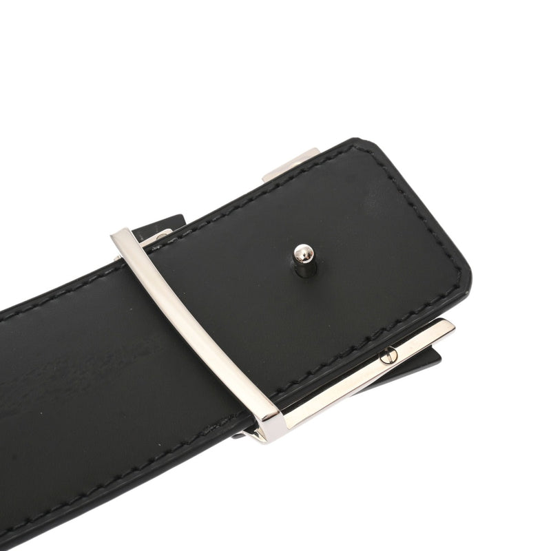 LOUIS VUITTON ルイヴィトン LVシェイク 40 MM リバーシブル ブラック シルバー金具 M0714V メンズ モノグラムキャンバス カーフレザー ベルト ABランク 中古 銀蔵