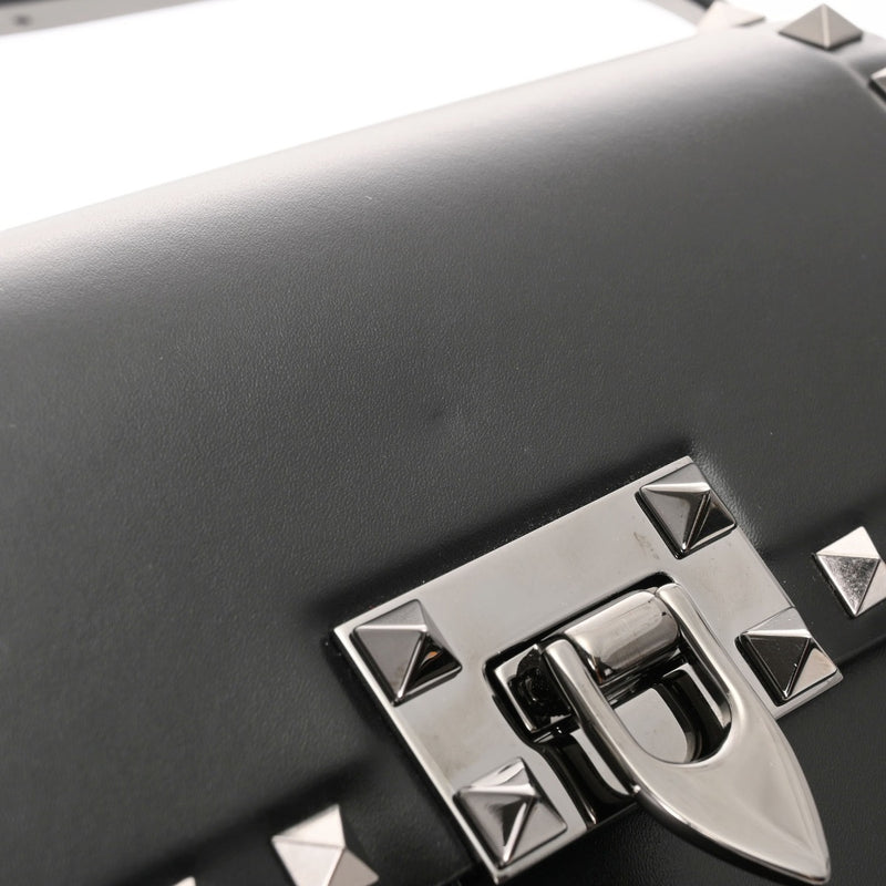 VALENTINO ヴァレンティノ ショルダーバッグ ブラック レディース レザー ショルダーバッグ Aランク 中古 銀蔵