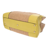 GUCCI グッチ バンブー トート 2WAYバッグ ベージュ/イエロー 336032 レディース ストロー レザー ハンドバッグ ABランク 中古 銀蔵