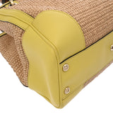 GUCCI グッチ バンブー トート 2WAYバッグ ベージュ/イエロー 336032 レディース ストロー レザー ハンドバッグ ABランク 中古 銀蔵