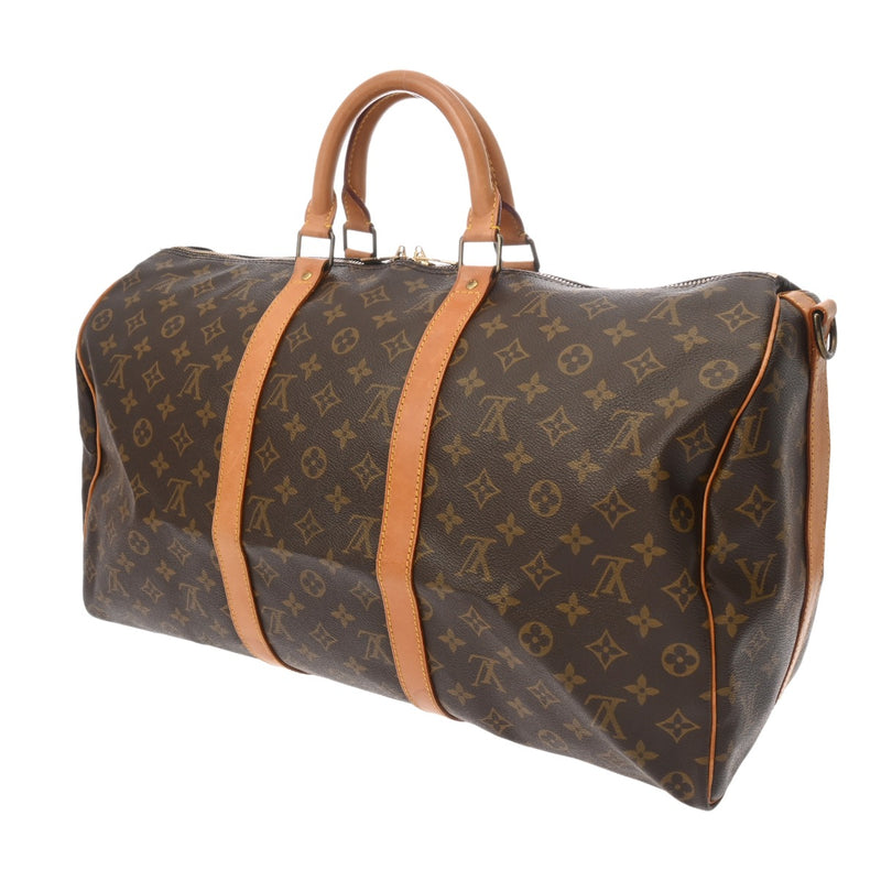 LOUIS VUITTON ルイヴィトン モノグラム キーポル バンドリエール 50 2WAY ブラウン M41416 ユニセックス モノグラムキャンバス ボストンバッグ Bランク 中古 銀蔵