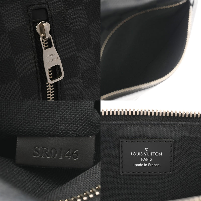 LOUIS VUITTON ルイヴィトン ダミエグラフィット ミック PM ブラック N41211 メンズ ダミエキャンバス ショルダーバッグ ABランク 中古 銀蔵