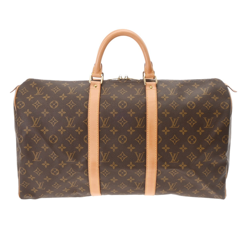 LOUIS VUITTON ルイヴィトン モノグラム キーポル 50 ブラウン M41426 ユニセックス モノグラムキャンバス ボストンバッグ ABランク 中古 銀蔵