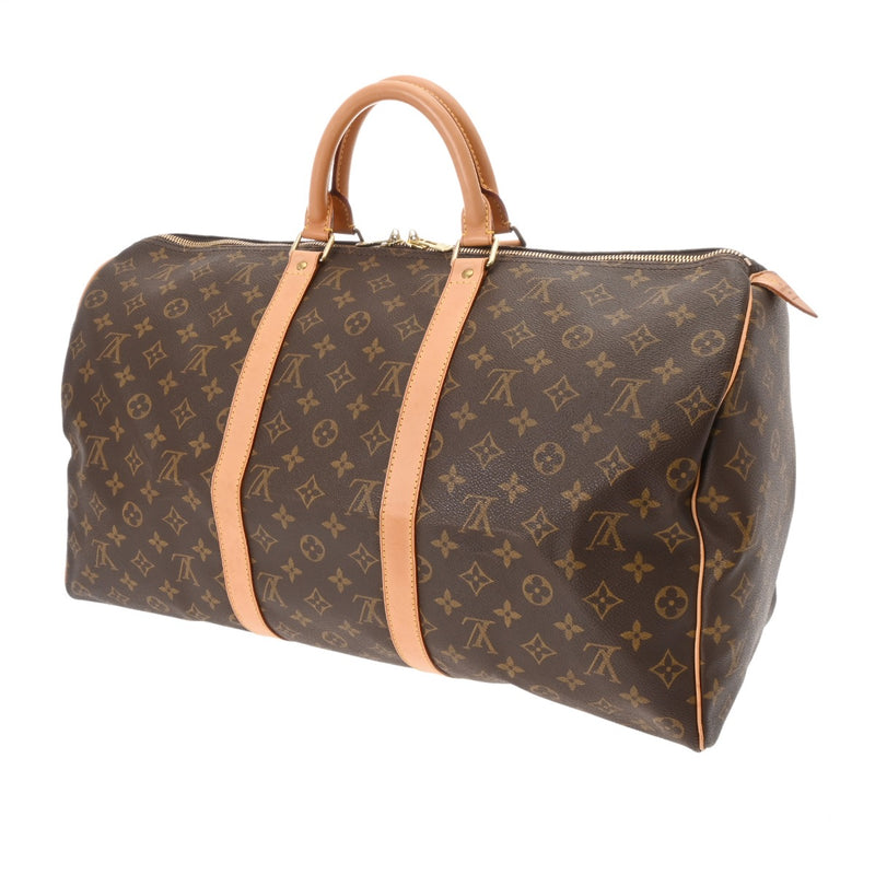 LOUIS VUITTON ルイヴィトン モノグラム キーポル 50 ブラウン M41426 ユニセックス モノグラムキャンバス ボストンバッグ ABランク 中古 銀蔵