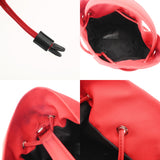 BALENCIAGA バレンシアガ ウィールXS ドローストリング バケットバッグ レッド 619458 レディース キャンバス 2WAYバッグ Bランク 中古 銀蔵