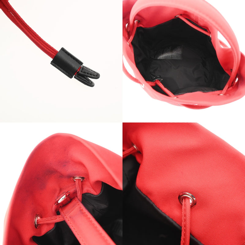BALENCIAGA バレンシアガ ウィールXS ドローストリング バケットバッグ レッド 619458 レディース キャンバス 2WAYバッグ Bランク 中古 銀蔵