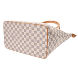 LOUIS VUITTON ルイヴィトン ダミエアズール サレヤ MM ホワイト N51185 レディース ダミエキャンバス トートバッグ ABランク 中古 銀蔵