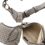 LOUIS VUITTON ルイヴィトン モノグラムミニラン マノン PM プラティーヌ M95620 レディース モノグラムミニキャンバス レザー ショルダーバッグ Bランク 中古 銀蔵