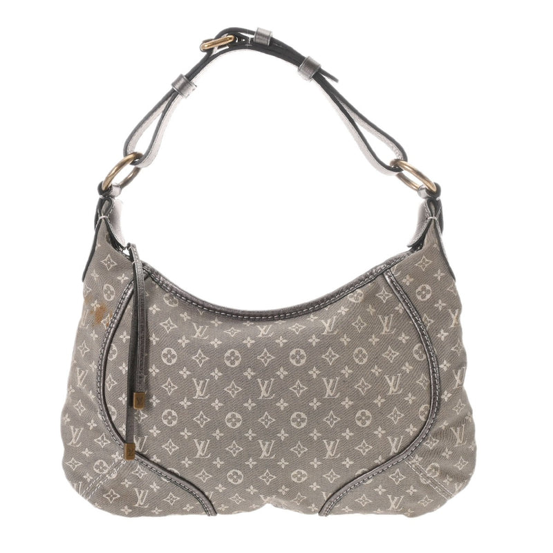 LOUIS VUITTON ルイヴィトン モノグラムミニラン マノン PM プラティーヌ M95620 レディース モノグラムミニキャンバス レザー ショルダーバッグ Bランク 中古 銀蔵