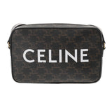CELINE セリーヌ トリオンフキャンバス ミディアム メッセンジャー ブラック 194502 レディース PVC カーフ ショルダーバッグ ABランク 中古 銀蔵