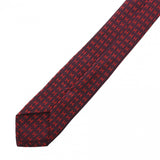 HERMES エルメス ファソネ H ボルドー メンズ シルク100％ ネクタイ ABランク 中古 銀蔵