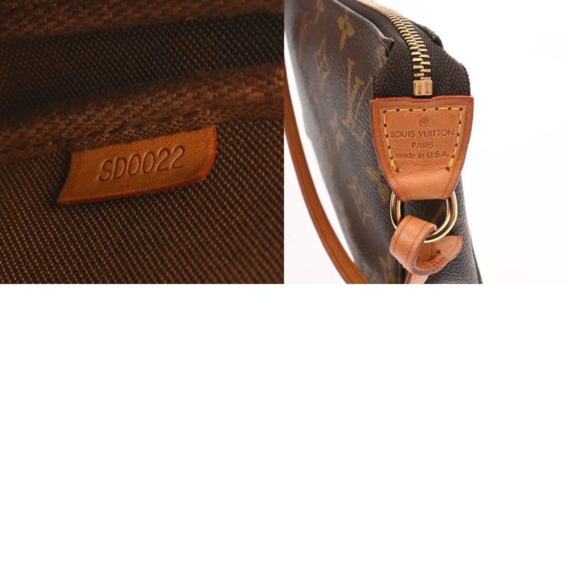LOUIS VUITTON ルイヴィトン モノグラム ポシェットアクセソワール ブラウン M40712 ユニセックス モノグラムキャンバス アクセサリーポーチ ABランク 中古 銀蔵