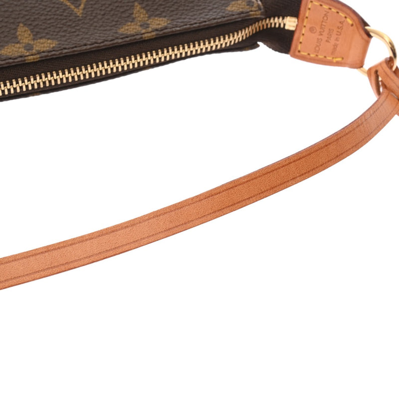 LOUIS VUITTON ルイヴィトン モノグラム ポシェットアクセソワール ブラウン M40712 ユニセックス モノグラムキャンバス アクセサリーポーチ ABランク 中古 銀蔵