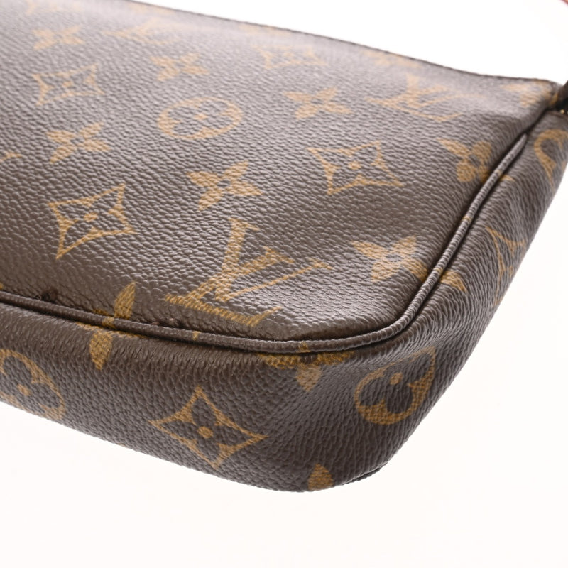 LOUIS VUITTON ルイヴィトン モノグラム ポシェットアクセソワール ブラウン M40712 ユニセックス モノグラムキャンバス アクセサリーポーチ ABランク 中古 銀蔵
