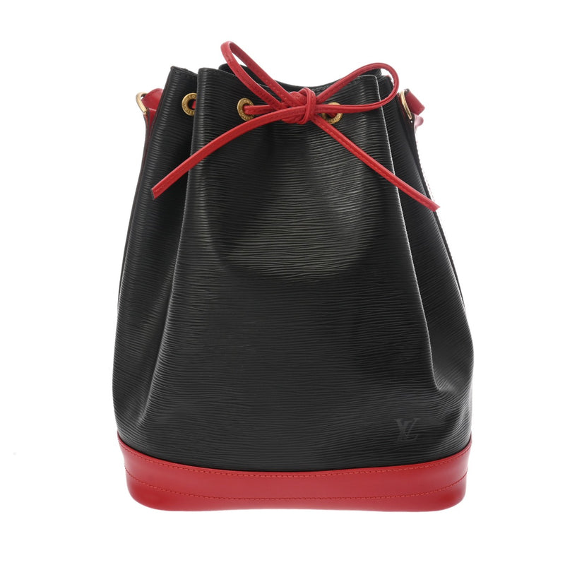 LOUIS VUITTON ルイヴィトン エピ ノエ  ブラック レッド M44017 レディース レザー ショルダーバッグ Bランク 中古 銀蔵