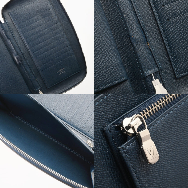 LOUIS VUITTON ルイヴィトン タイガ オーガナイザーアトール オセアン M30653 ユニセックス レザー 長財布 Bランク 中古 銀蔵