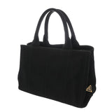 PRADA プラダ カナパ ミニ ブラック 1BG439 レディース キャンバス ハンドバッグ ABランク 中古 銀蔵