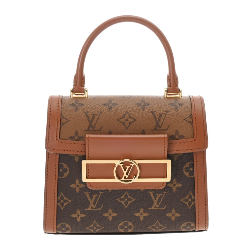 LOUIS VUITTON ルイヴィトン モノグラムリバース ドーフィーヌ キャピタル ブラウン M46751 レディース モノグラムキャンバス 2WAYバッグ Aランク 中古 銀蔵