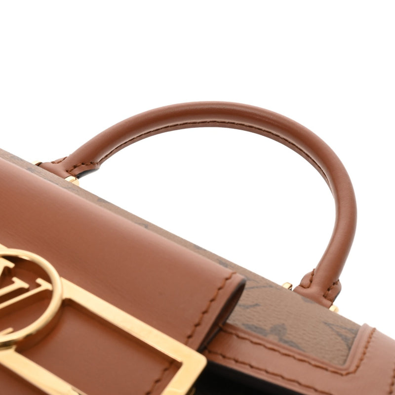 LOUIS VUITTON ルイヴィトン モノグラムリバース ドーフィーヌ キャピタル ブラウン M46751 レディース モノグラムキャンバス 2WAYバッグ Aランク 中古 銀蔵