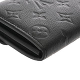 LOUIS VUITTON ルイヴィトン モノグラムアンプラント ポルオフォイユサラ ノワール M82257 レディース レザー 長財布 ABランク 中古 銀蔵