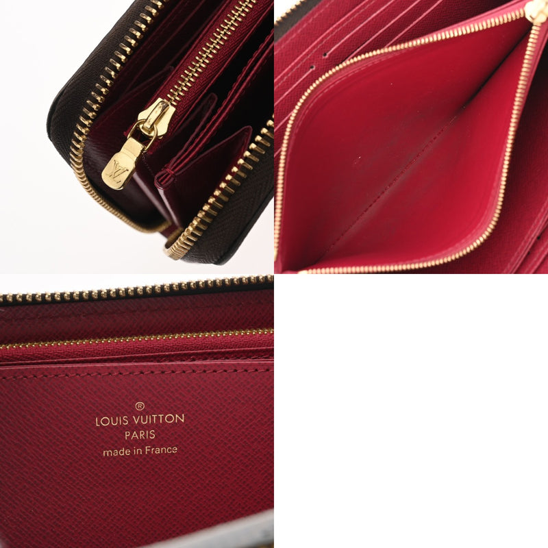 LOUIS VUITTON ルイヴィトン モノグラム ジッピーウォレット フューシャ M41895 レディース モノグラムキャンバス 長財布 ABランク 中古 銀蔵