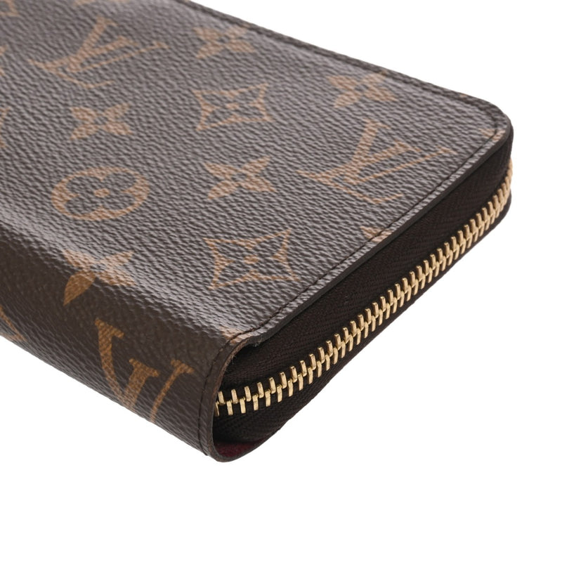 LOUIS VUITTON ルイヴィトン モノグラム ジッピーウォレット フューシャ M41895 レディース モノグラムキャンバス 長財布 ABランク 中古 銀蔵