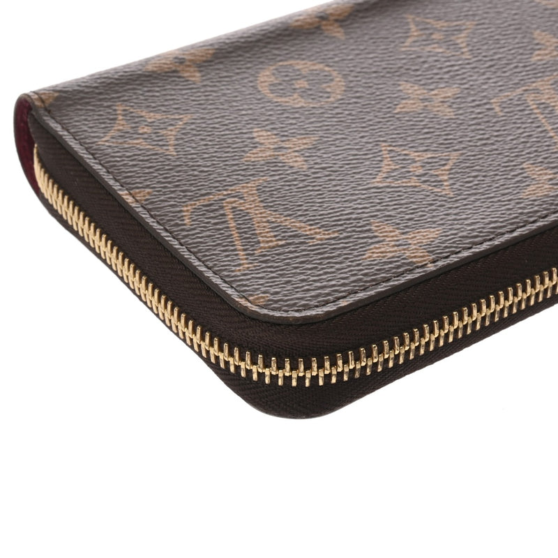 LOUIS VUITTON ルイヴィトン モノグラム ジッピーウォレット フューシャ M41895 レディース モノグラムキャンバス 長財布 ABランク 中古 銀蔵