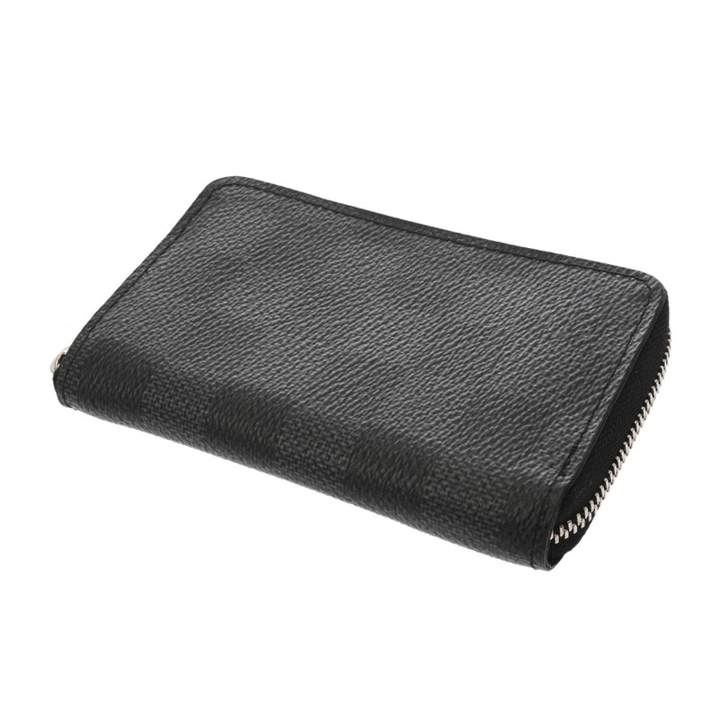 LOUIS VUITTON ルイヴィトン ダミエグラフィット ジッピーコインパース 黒/グレー N63076 メンズ ダミエキャンバス コインケース ABランク 中古 銀蔵