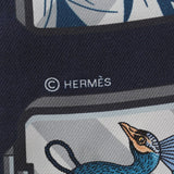 HERMES エルメス ツイリー HERMES STORY 新タグ ネイビー/イエロー レディース シルク100％ スカーフ 新同 中古 銀蔵