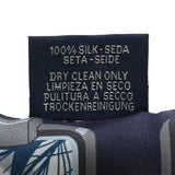 HERMES エルメス ツイリー HERMES STORY 新タグ ネイビー/イエロー レディース シルク100％ スカーフ 新同 中古 銀蔵