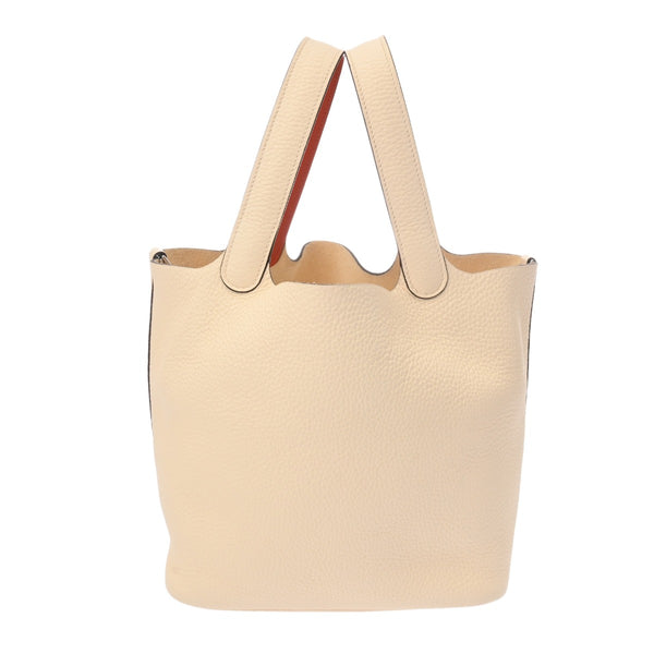 HERMES エルメス ピコタンロック MM エクラ ナタ/テールバテュー Y刻印(2020年頃) レディース トリヨンクレマンス ハンドバッグ ABランク 中古 銀蔵