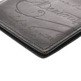 BERLUTI ベルルッティ カリグラフィ マネークリップ付札入れ ブラウン メンズ レザー 二つ折り財布 ABランク 中古 銀蔵