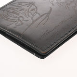 BERLUTI ベルルッティ カリグラフィ マネークリップ付札入れ ブラウン メンズ レザー 二つ折り財布 ABランク 中古 銀蔵