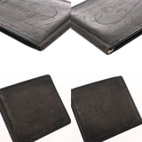 BERLUTI ベルルッティ カリグラフィ マネークリップ付札入れ ブラウン メンズ レザー 二つ折り財布 ABランク 中古 銀蔵