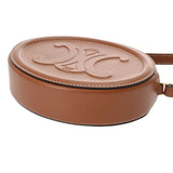 CELINE セリーヌ オーバルパース キュイルトリオンフ タン ブラウン 10I703DPQ レディース レザー ショルダーバッグ ABランク 中古 銀蔵