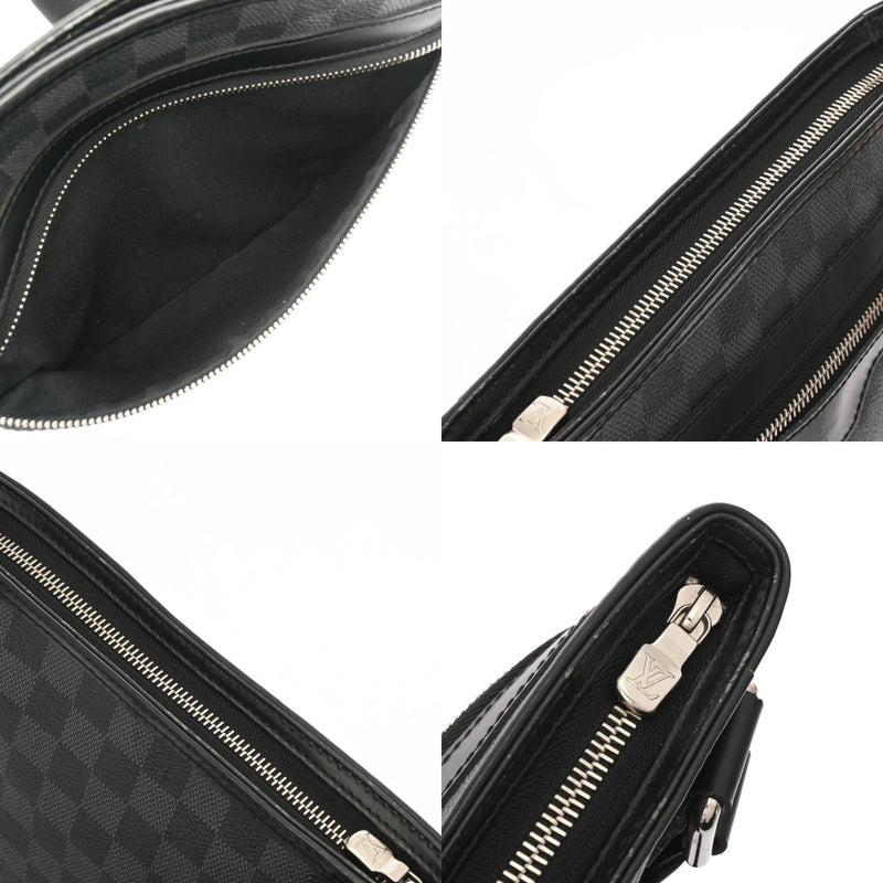 LOUIS VUITTON ルイヴィトン ダミエグラフィット トマス ブラック/グレー N58028 VI4130 メンズ ダミエキャンバス ショルダーバッグ ABランク 中古 銀蔵