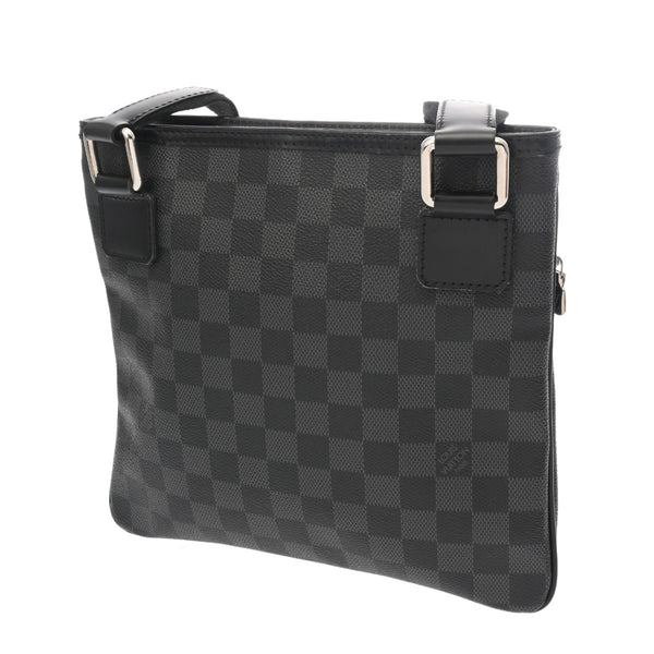 LOUIS VUITTON ルイヴィトン ダミエグラフィット トマス ブラック/グレー N58028 VI4130 メンズ ダミエキャンバス ショルダーバッグ ABランク 中古 銀蔵