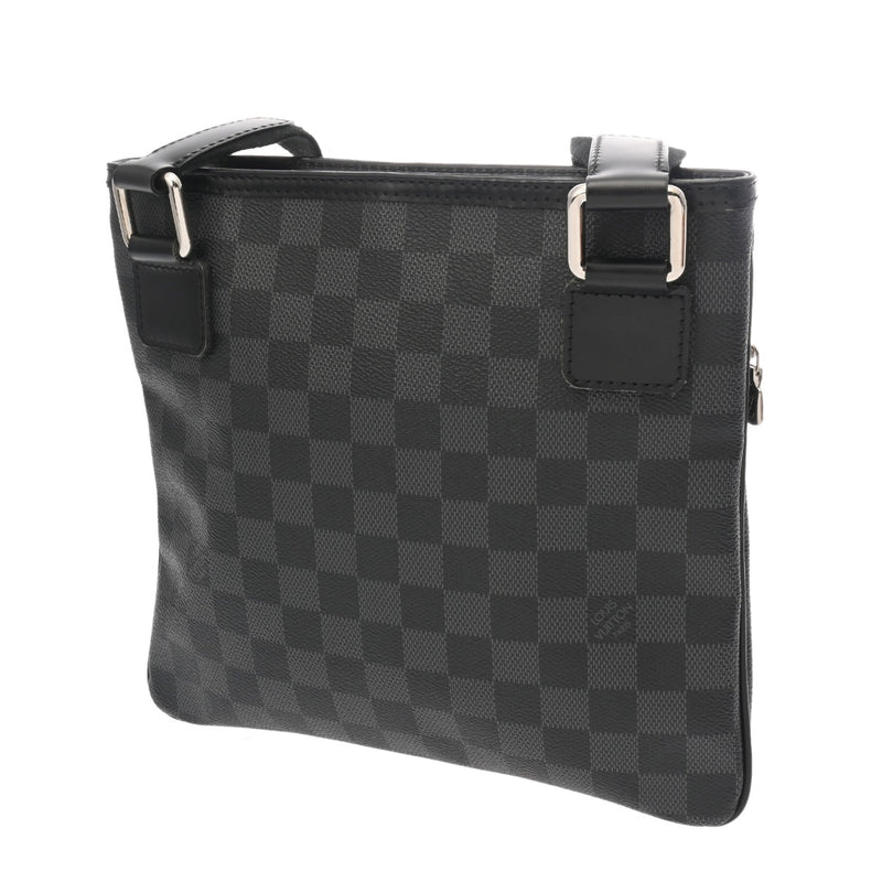 LOUIS VUITTON ルイヴィトン ダミエグラフィット トマス ブラック/グレー N58028 VI4130 メンズ ダミエキャンバス ショルダーバッグ ABランク 中古 銀蔵