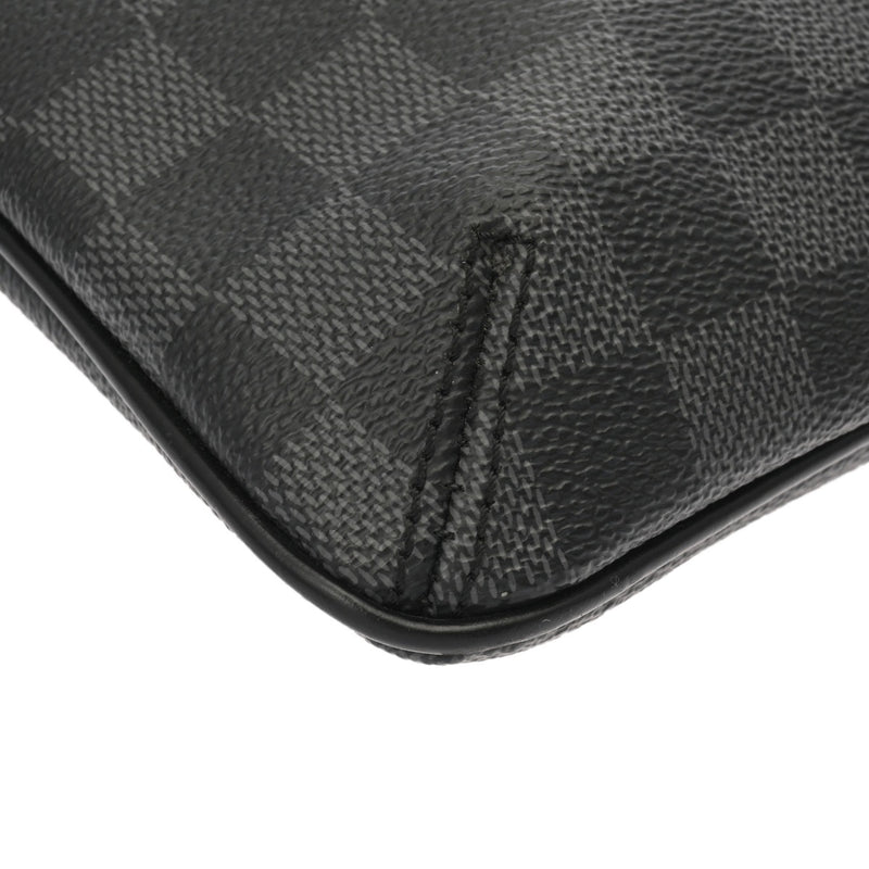 LOUIS VUITTON ルイヴィトン ダミエグラフィット トマス ブラック/グレー N58028 VI4130 メンズ ダミエキャンバス ショルダーバッグ ABランク 中古 銀蔵