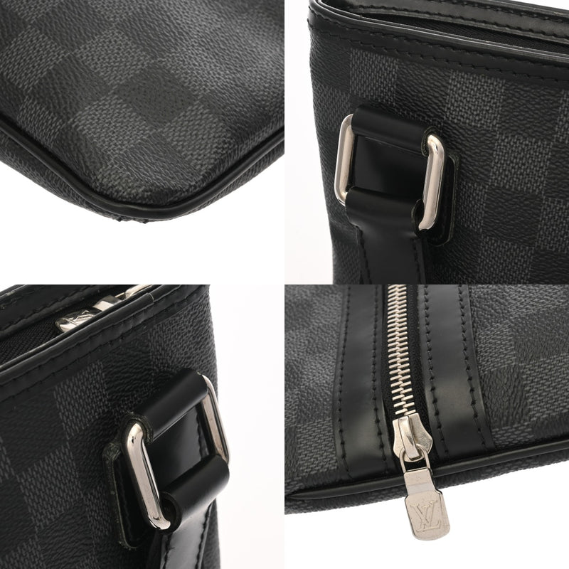 LOUIS VUITTON ルイヴィトン ダミエグラフィット トマス ブラック/グレー N58028 VI4130 メンズ ダミエキャンバス ショルダーバッグ ABランク 中古 銀蔵