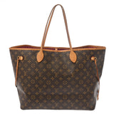 LOUIS VUITTON ルイヴィトン モノグラム ネヴァーフル　GM ピヴォワンヌ ブラウン M41180 ユニセックス モノグラムキャンバス トートバッグ Bランク 中古 銀蔵