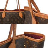 LOUIS VUITTON ルイヴィトン モノグラム ネヴァーフル　GM ピヴォワンヌ ブラウン M41180 ユニセックス モノグラムキャンバス トートバッグ Bランク 中古 銀蔵