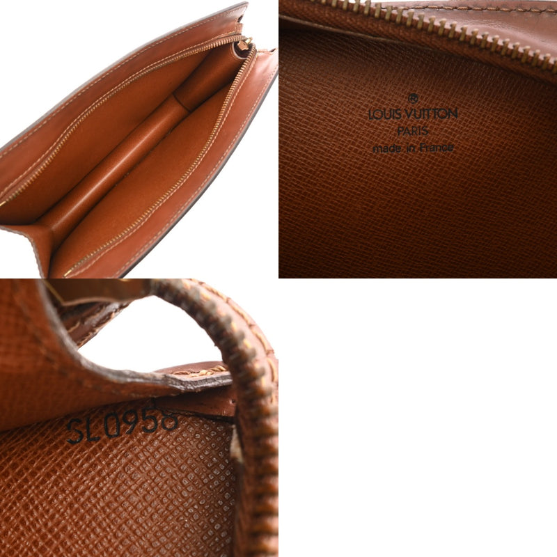 LOUIS VUITTON ルイヴィトン モノグラム ポシェットオム ブラウン M51795 メンズ モノグラムキャンバス クラッチバッグ Bランク 中古 銀蔵