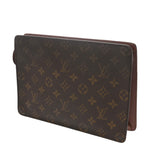 LOUIS VUITTON ルイヴィトン モノグラム ポシェットオム ブラウン M51795 メンズ モノグラムキャンバス クラッチバッグ Bランク 中古 銀蔵