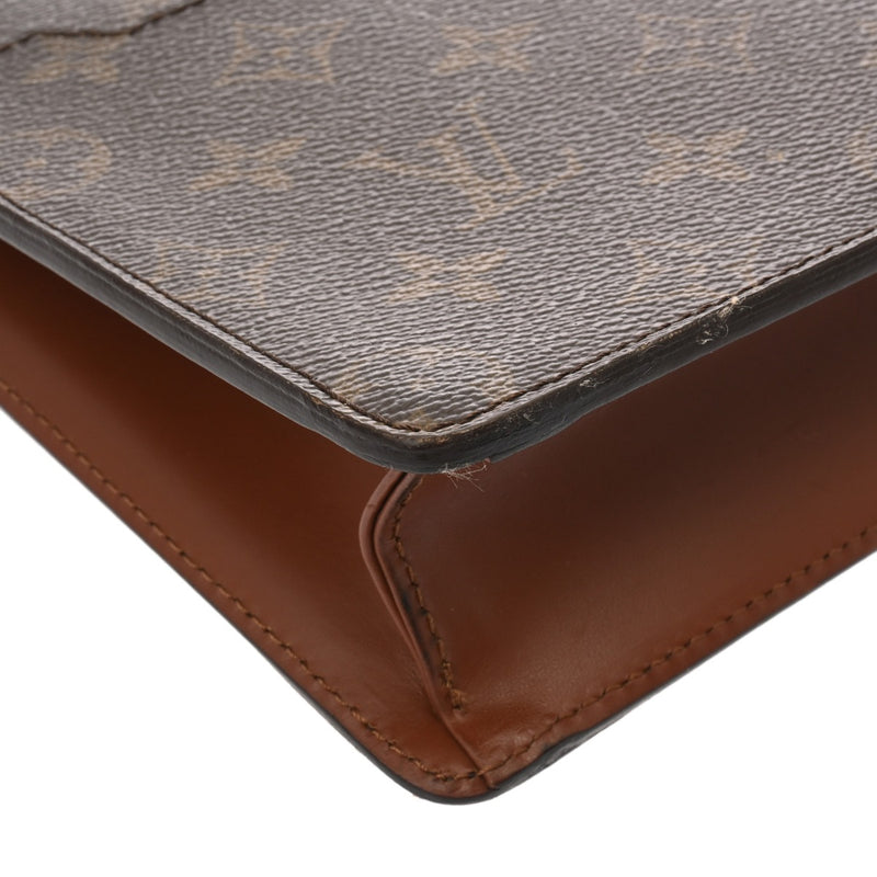 LOUIS VUITTON ルイヴィトン モノグラム ポシェットオム ブラウン M51795 メンズ モノグラムキャンバス クラッチバッグ Bランク 中古 銀蔵