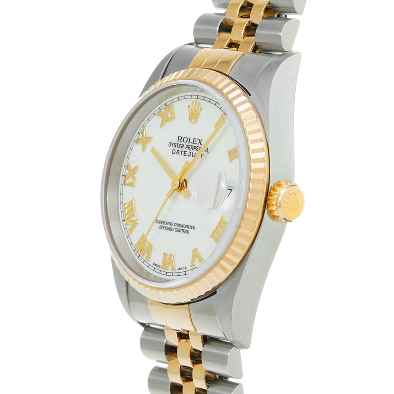 ロレックス デイトジャスト 16233 T番(1996年頃製造) ホワイト メンズ 腕時計 自動巻き 中古 銀蔵