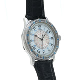 ロンジン リンドバーク 989.5212 ブルー/シルバー メンズ 腕時計 自動巻き 中古 銀蔵